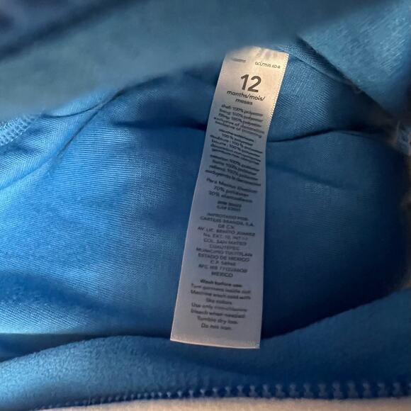 Baby Toddler Shark Costume Jacket size 12 months front zipper - Picture 7 of 13